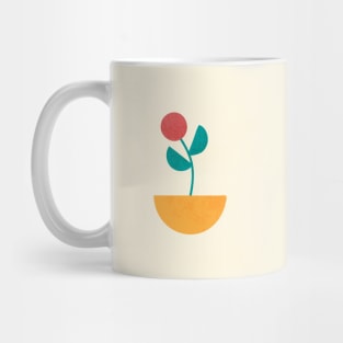 abstract flowers with pot , Abstract design , Mid century modern kids wall art, Nursery room print. Mug